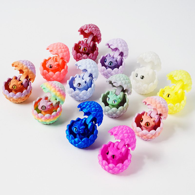 3D Printed Toy Dragon Egg That Opens and Closes, 3D Printed Dragon, 3D Printed Ornament, Novelty Product, 3D Printed Toy